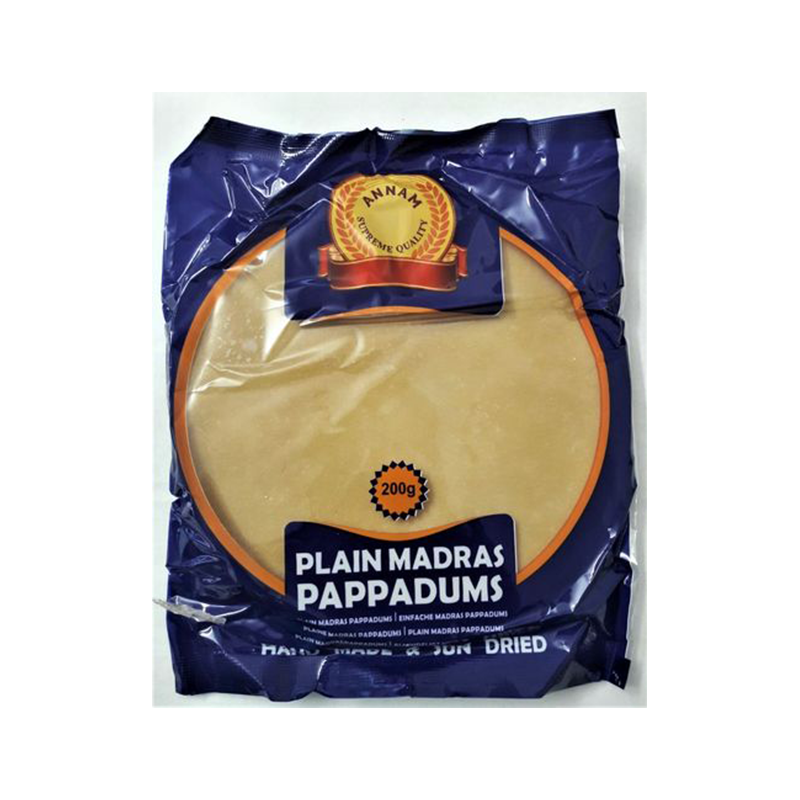 Annam Plain Madras Pappadums