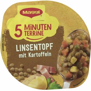 Maggi 5 minuten Terrine Linsentopf mit Kartoffeln