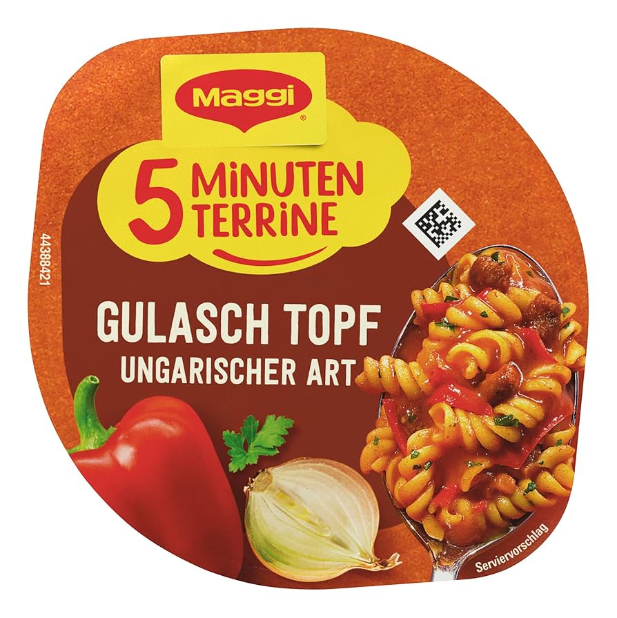 Maggi 5 minuten Terrine Gulasch Topf ungarisch Art
