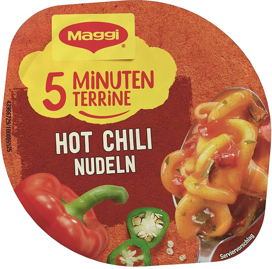 Maggi 5 minuten Terrine Hot chilli Nudeln