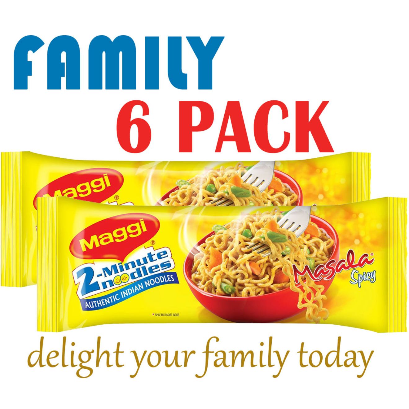 Maggie 2 minute noodles (6 pack)