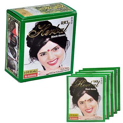 RKS Herbal Black Henna Hair Dye 10x